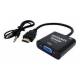 CONVERSOR HDMI/VGA COM ÁUDIO EXBOM CC-HVA60