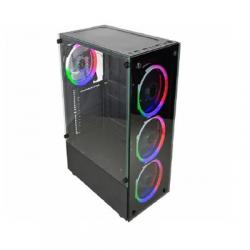 GABINETE GAMER KMEX GAMING MASTER 3 FANS RGB FRONTAL CG-XXC5