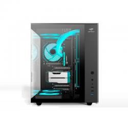 GABINETE GAMER AQUARIUS VIDRO TEMPERADO C3TECH MT-G920BK