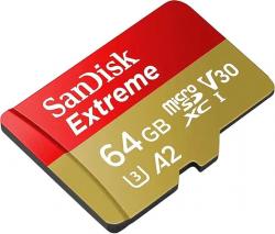 MICRO SD 64GB EXTREME PRÓ U3 4K UHD 200-90MBS SDSQXCU-064G